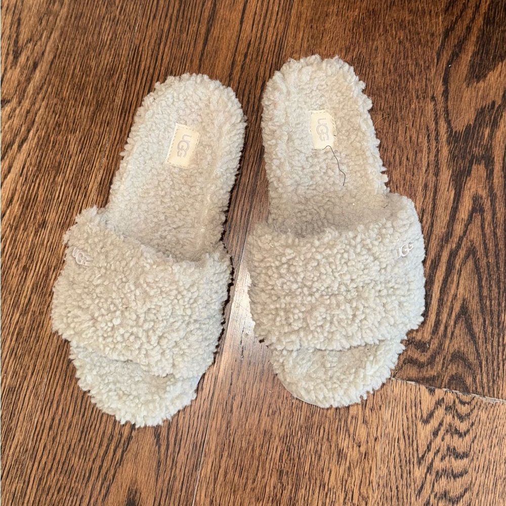 UGG Plush Tan Slides
